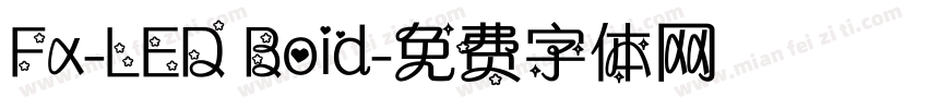 Fx-LED Boid字体转换